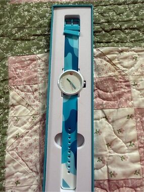 Chick fil a Blue Camouflage Silicone Strap Watch Ranch flavor